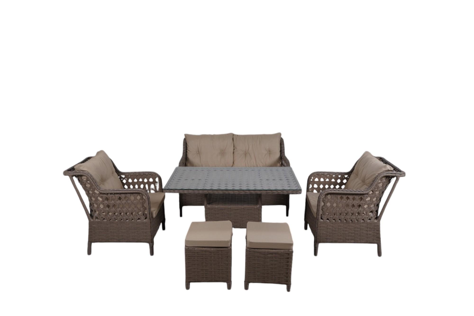 Aile Rattan Bahçe Takımı — görsel 1